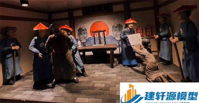 乐业陈规除恶绅微缩场景